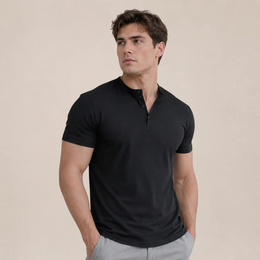 Como Buttoned Tee