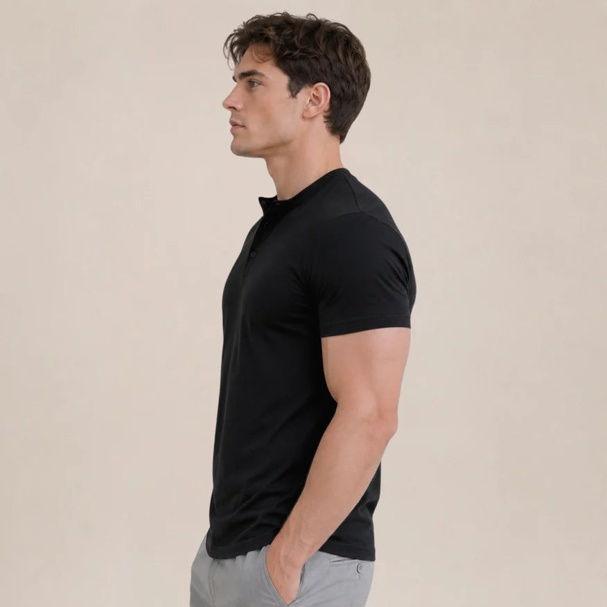 Como Buttoned Tee
